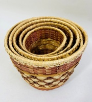 картинка 01-013 Кашпо плетеное 5/1 (ротанг) Н20 Ф24; 18/21;17,5/19; 16/17; 14/14 см. от магазина Одежда+