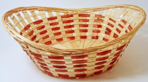 картинка 01-154DK-47A Ладья  плетеная для подарков  без ручки 46х34Н18 см.(Бамбук срезан) от магазина Одежда+