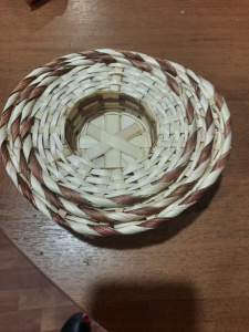 картинка 01-025 Набор корзин плетеных Шляпа из 3-х D17H3 /D15H3/D12H2 см.(бамбук срезан) от магазина Одежда+