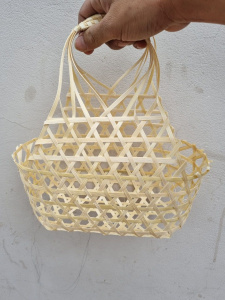 картинка 01-005 Корзина плетеная 29х12хН16/29 см.(бамбук срезан.) от магазина Одежда+