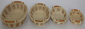 картинка 06-034Набор корзин плетеных с ручками из 4-х Big 26 х 22Н 8 см.(ротанг) от магазина Одежда+