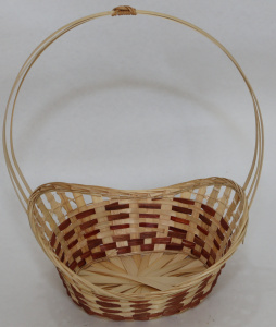 картинка 01-010Корзина плетеная ЛадьяLT 152 ,32*23 Н 10  см.(Бамбук срезан) от магазина Одежда+
