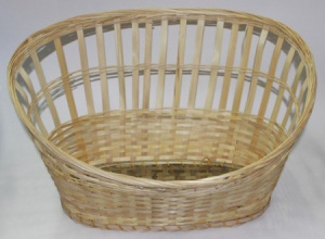 картинка 01-007В Корзина плетеная для подарков (40х32)(24х12)Н10х18см.(Бамбук срезан) от магазина Одежда+