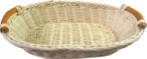 картинка 06-126Корзинка плетеная с ручками 30*19 Н 7  см.(ротанг) от магазина Одежда+
