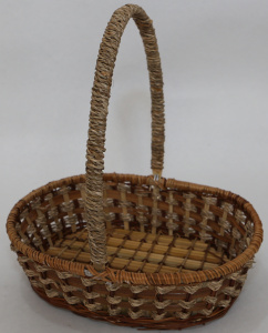 картинка 01-755/2 Корзина плетеная  25*32 Н8/Н34 см.(лоза,сыть) от магазина Одежда+