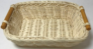 картинка 06-128Корзинка плетеная с ручками 22*22Н6,5 см.(ротанг) от магазина Одежда+