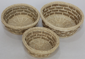 картинка 06-016Набор корзин плетеных из 3-х Big D 22* H 7 см.(ротанг) от магазина Одежда+