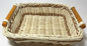 картинка 06-050 Корзинка плетеная с ручками19*19 Н 4,5 см.(ротанг) от магазина Одежда+