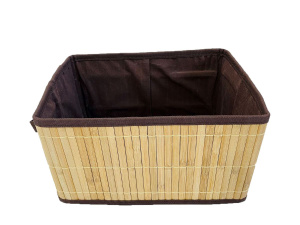 картинка 02-097Короб складной  для хранения 36x26h21см.(бамбук,подкладка ткань) от магазина Одежда+