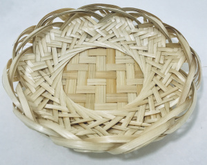 картинка 06-007 Тарелка плетеная D20см.(бамбук срезан) от магазина Одежда+